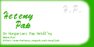 heteny pap business card